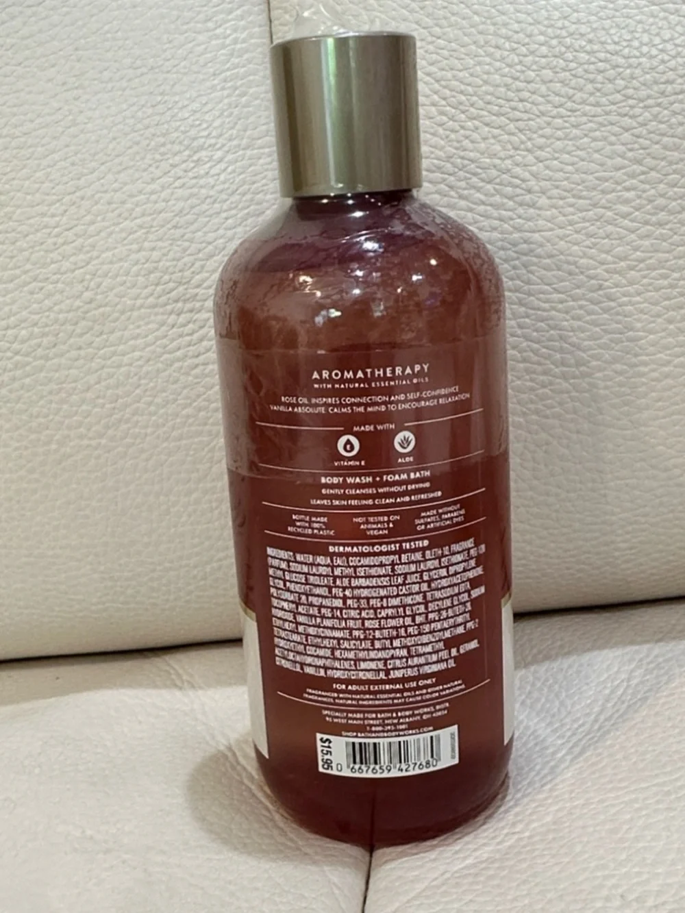 Bath and Bodywork Rose Vanilla Body Care Set includes Body Care 3 Pieces Set